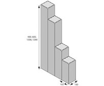 BEST PALISÁDA URIKO výška 600mm STANDARD přírodní